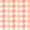 Hounds tooth seamless pattern. Peach fuzz color 2024