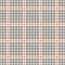 Houndstooth check plaid pattern in grey and beige. Seamless vector grid background image for skirt, jacket, trousers, dress.