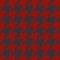 Houndstooth deep red and steel gray pattern