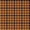 Houndstooth geometric plaid seamless pattern in brown and beige, vector