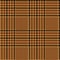 Houndstooth geometric plaid seamless pattern in brown and beige, vector