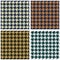 Houndstooth seamless fabric pattern