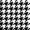 Houndstooth seamless pattern, basic and classic elegant background