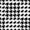 Houndstooth seamless pattern for clothes design.Trendy fabric ab