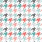 Houndstooth seamless pattern, colorful