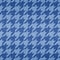 Houndstooth seamless pattern. Repeated fade houndtooth texture. Blue hound tooth background. Repeating fading pepita plaid patern