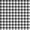 Houndstooth seamless pattern. Vintage textile texture. Classic fashion