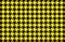 Houndstooth seamless pattern on yellow background.