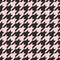 Houndstooth vector tile pastel pink and black pattern or background