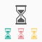 Hour glass icon, time, countdown, sandglass