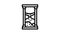 hour glass line icon animation