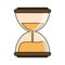 Hourglass antique time symbol