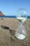 Hourglass on a Beach