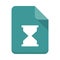 Hourglass file vector flat icon