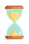 Hourglass flat vector illustration