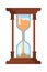 Hourglass flat vector illustration