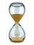 Hourglass with gold sand