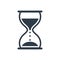 Hourglass icon, sandglass timer, clock flat icon for apps and websites â€“ for stock