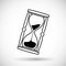 Hourglass icon. Time symbol.