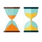 Hourglass icon, Transparent sandglass vector