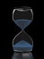 Hourglass isolated on black