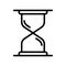 Hourglass line icon