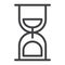 Hourglass line icon