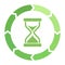 Hourglass loader vector icon