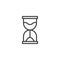 Hourglass outline icon