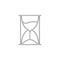 hourglass outline icon. Element of spa for mobile concept and web apps icon. Outline, thin line icon for website design and