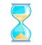 Hourglass with Sand Illustration