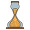 Hourglass sand isolated icon