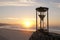 Hourglass Sand Timer Beach Sunrise