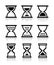 Hourglass, sandglass icon set