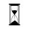 Hourglass silhouette black image icon