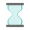 hourglass silhouette icon time clock