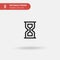 Hourglass Simple vector icon. Illustration symbol design template for web mobile UI element. Perfect color modern pictogram on