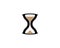 Hourglass symbol illustration