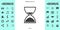 Hourglass time icon