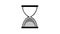 Hourglass Timer Icon mosaic pixelate effect vintage seamless looping 4k animation