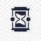 Hourglass transparent icon. Hourglass symbol design from Time ma