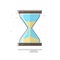 Hourglass vector icon 10 EPS