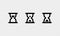Hourglasses icon set. Sand time. Vector on isolated transparent background. EPS 10