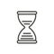 Hourglasses icon vector. Line sandglass symboll.