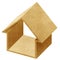 House 3D icon recycled papercraft