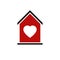 House abstract vector icon, harmony at home idealistic concept.