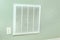 House air conditioner filter intake vent on wall