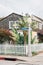 House along Balboa Avenue, on Balboa Island, in Newport Beach, Orange County, California