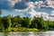 House along the Delaware River, seen from near Easton, Pennsylvania.