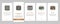 House Architectural Exterior Onboarding Icons Set Vector